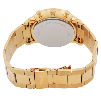 Fossil Neutra Chronograph Quartz Black Dial Gold-Tone Men's Watch FS6093