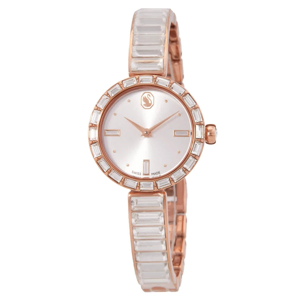 Swarovski Matrix Bangle Rose Gold-Tone Crystal Women's Watch 5677484