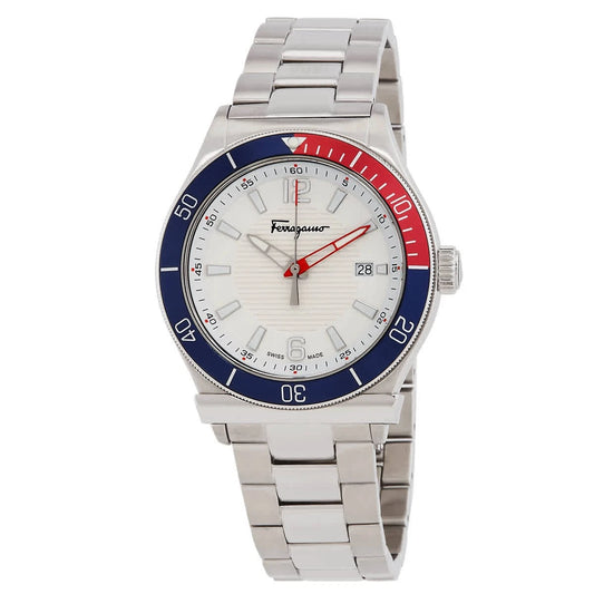 Ferragamo 1898 Sport Quartz White Dial Men's Watch SFYK00520