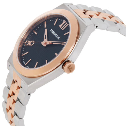 Ferragamo Vega Quartz Black Dial Men's Watch SFKI00624