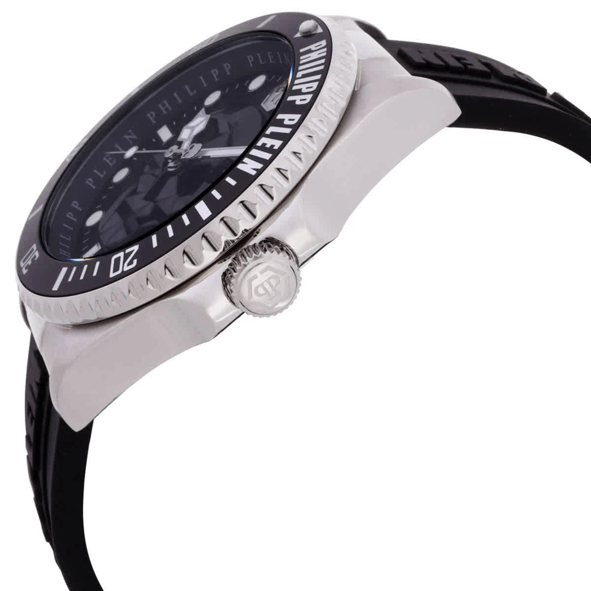 Philipp Plein The Skull Diver Quartz Black Dial Men's Watch PWOAA0122