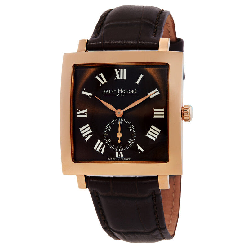 Saint Honore Paris Carree H SH CR823002 8MR men's watch with brown dial