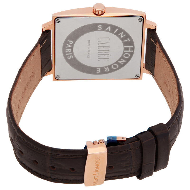 Saint Honore Paris Carree H SH CR823002 8MR men's watch with brown dial