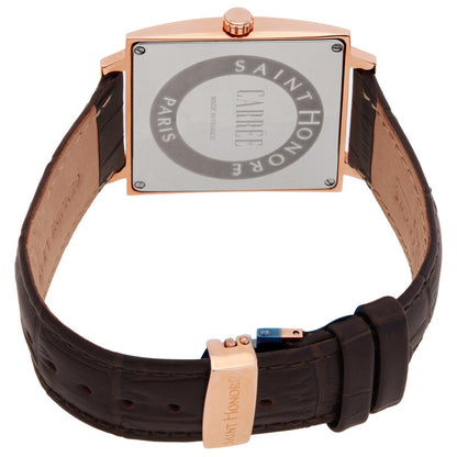 Saint Honore Paris Carree H SH CR823002 8MR men's watch with brown dial