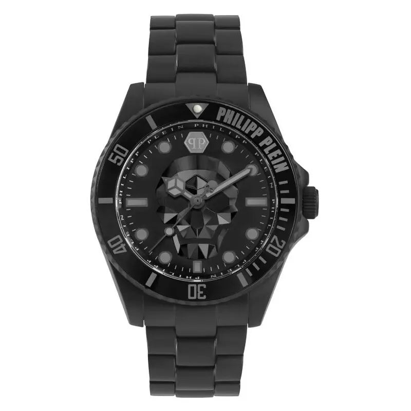 Philipp Plein The Skull Diver Quartz Black Dial Men's Watch PWOAA0922