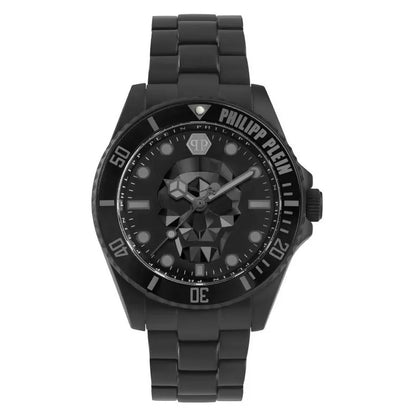 Philipp Plein The Skull Diver Quartz Black Dial Men's Watch PWOAA0922