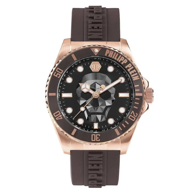 Philipp Plein The Skull Diver Quartz Black Dial Men's Watch PWOAA0322