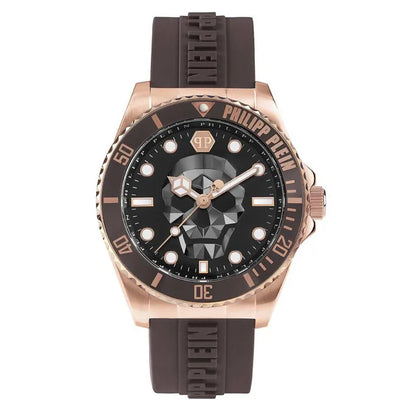 Philipp Plein The Skull Diver Quartz Black Dial Men's Watch PWOAA0322