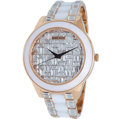 Adee Kaye Venice Quartz Rose Gold Dial Unisex Watch AKJ8788